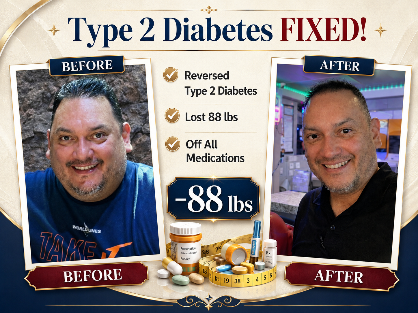 Stop Feeding Diabetes before-and-after customer success story.