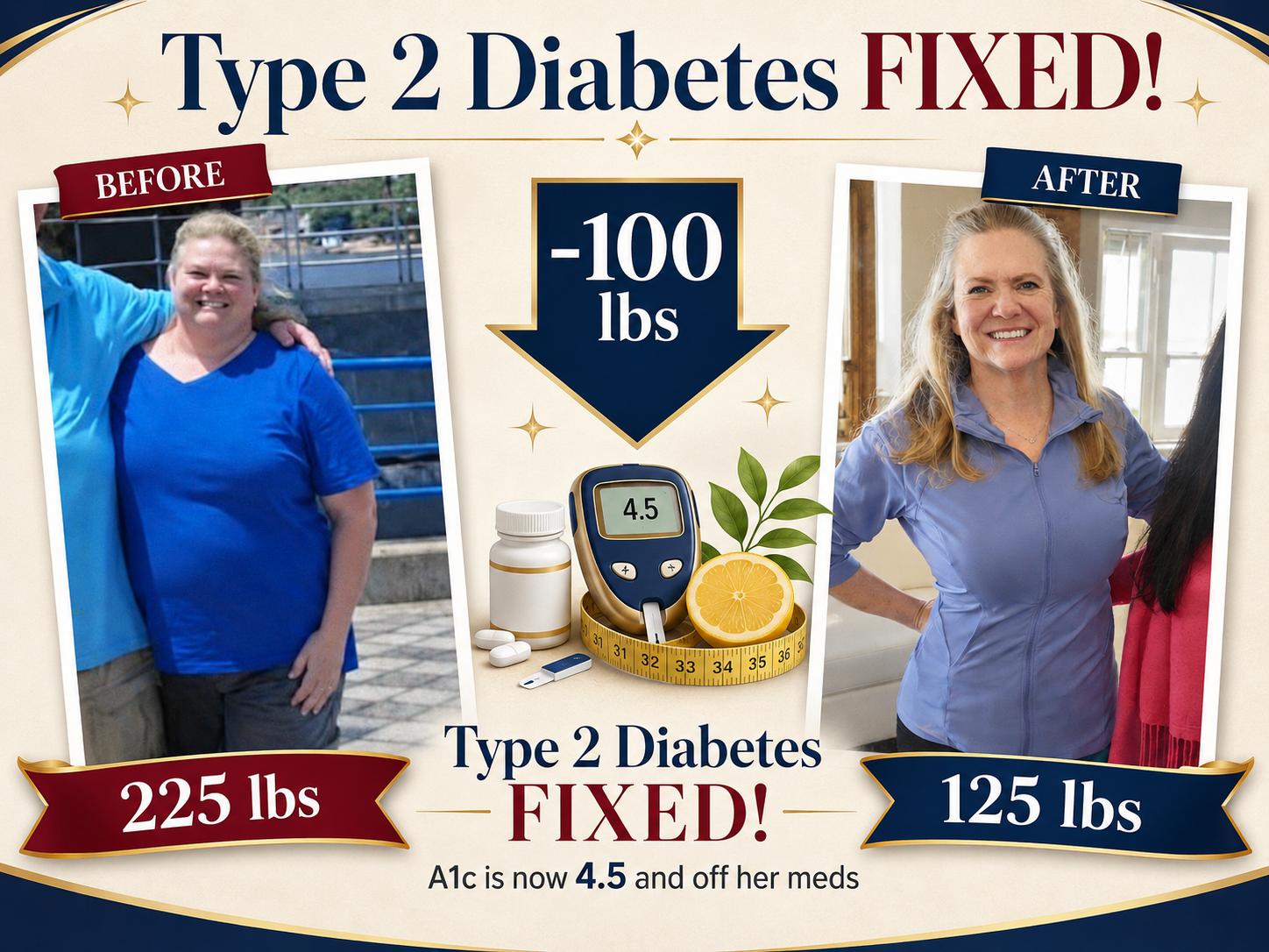 Stop Feeding Diabetes before-and-after customer success story.